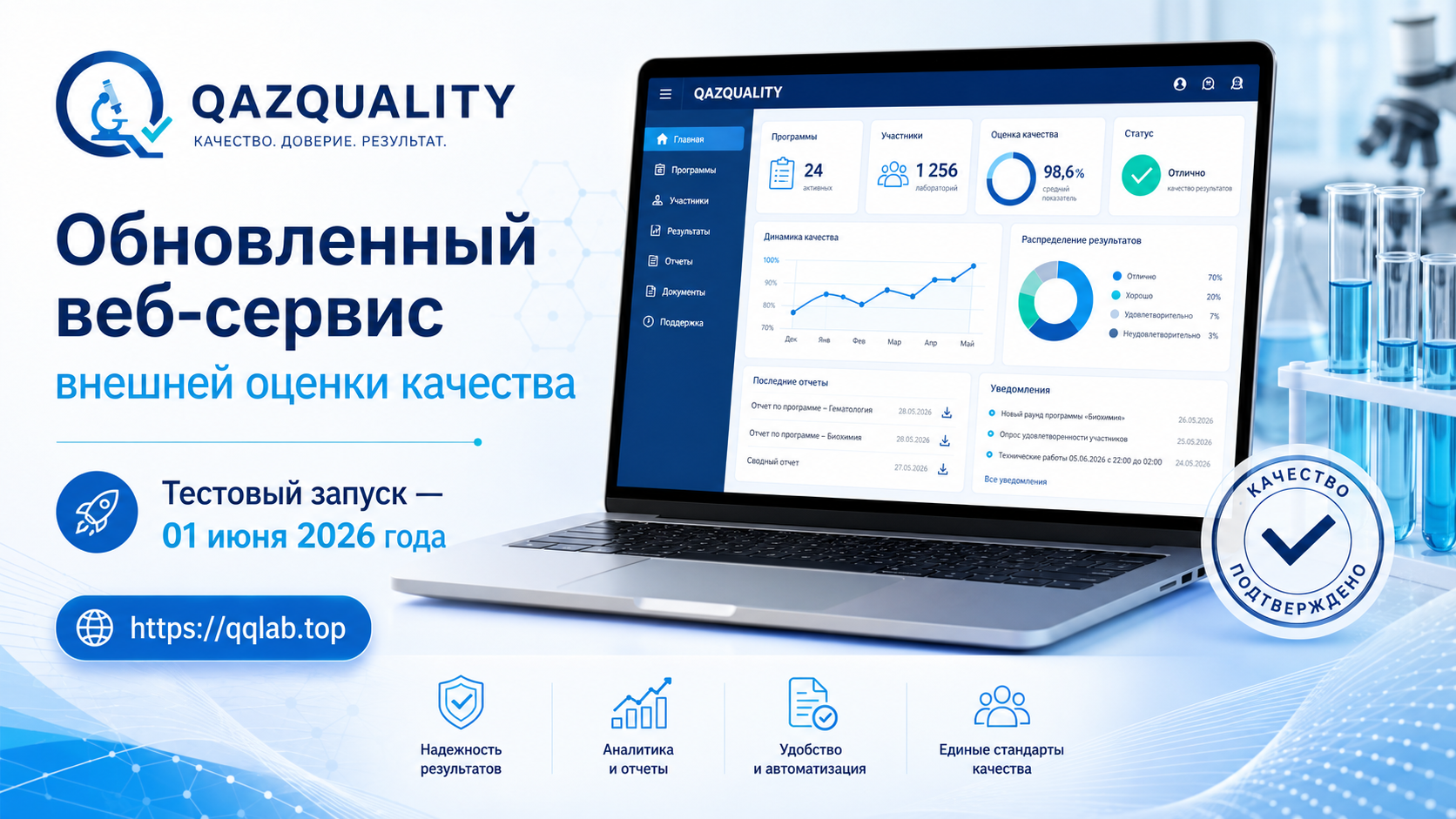 Запуск обновленного сервиса QAZQUALITY